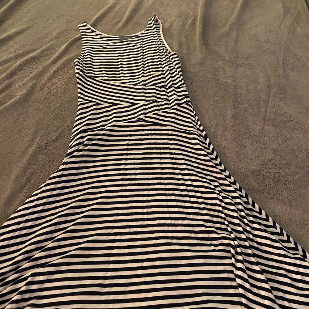 Navy & White Dress